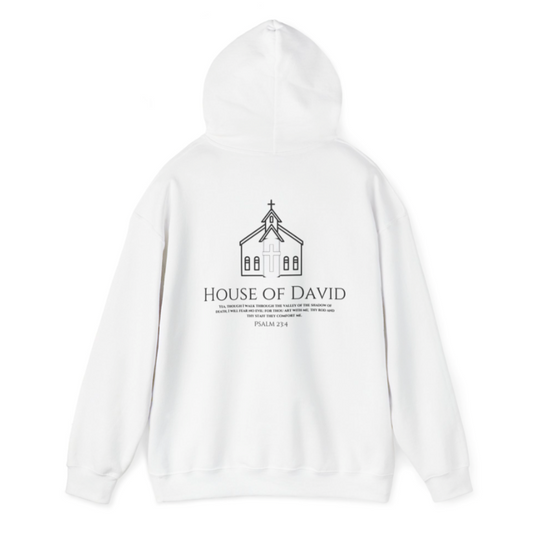 House Of David Organic Cotton Hoodie | Jesus Christ - Psalm 23:4 Edition