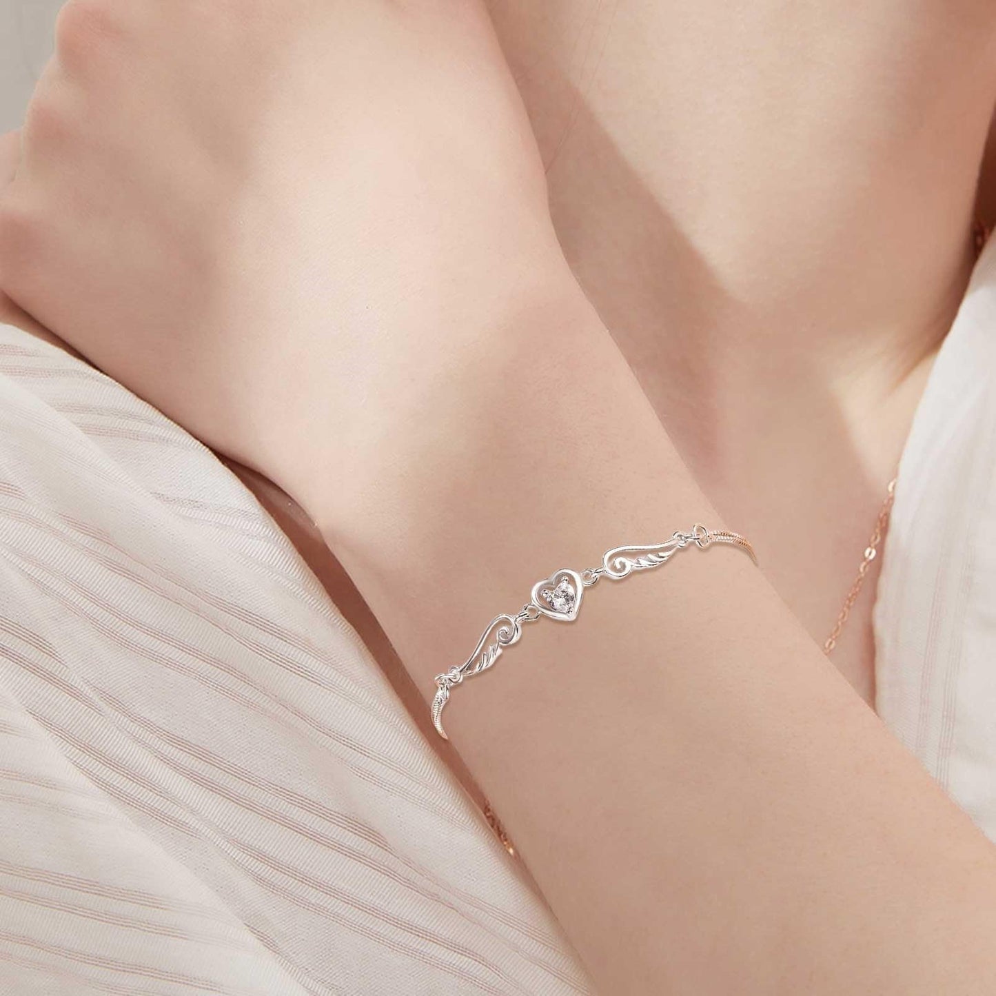 HoD | Special 925 Sterling Silver Bracelet Simple Adjustable Bangle Bracelets Gifts for Birthday Anniversary Valentines Day